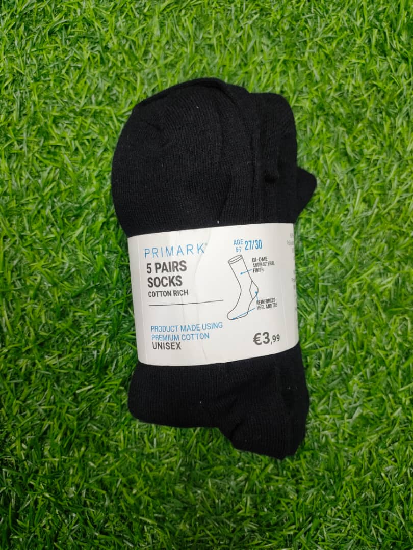 Primark cotton black socks