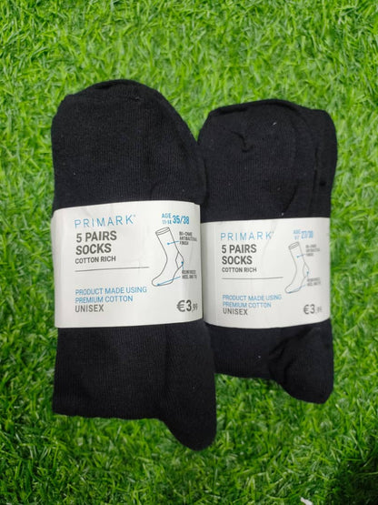 Primark cotton black socks