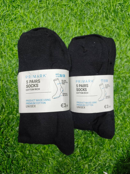 Primark cotton black socks