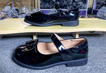 British Girls School Shoe (Big Bow)