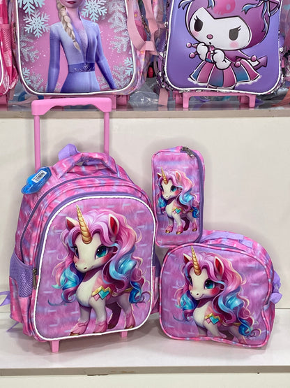 14inches 3in1 HSD Trolley School Bag
