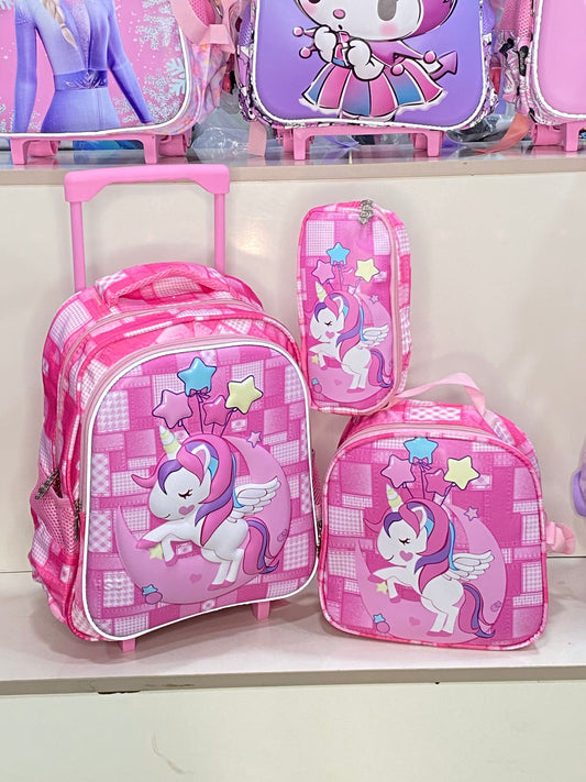14inches 3in1 HSD Trolley School Bag