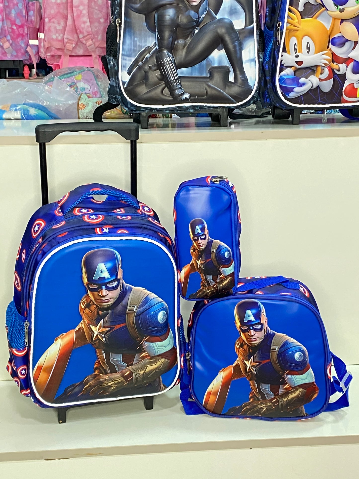 14inches 3in1 HSD Trolley School Bag