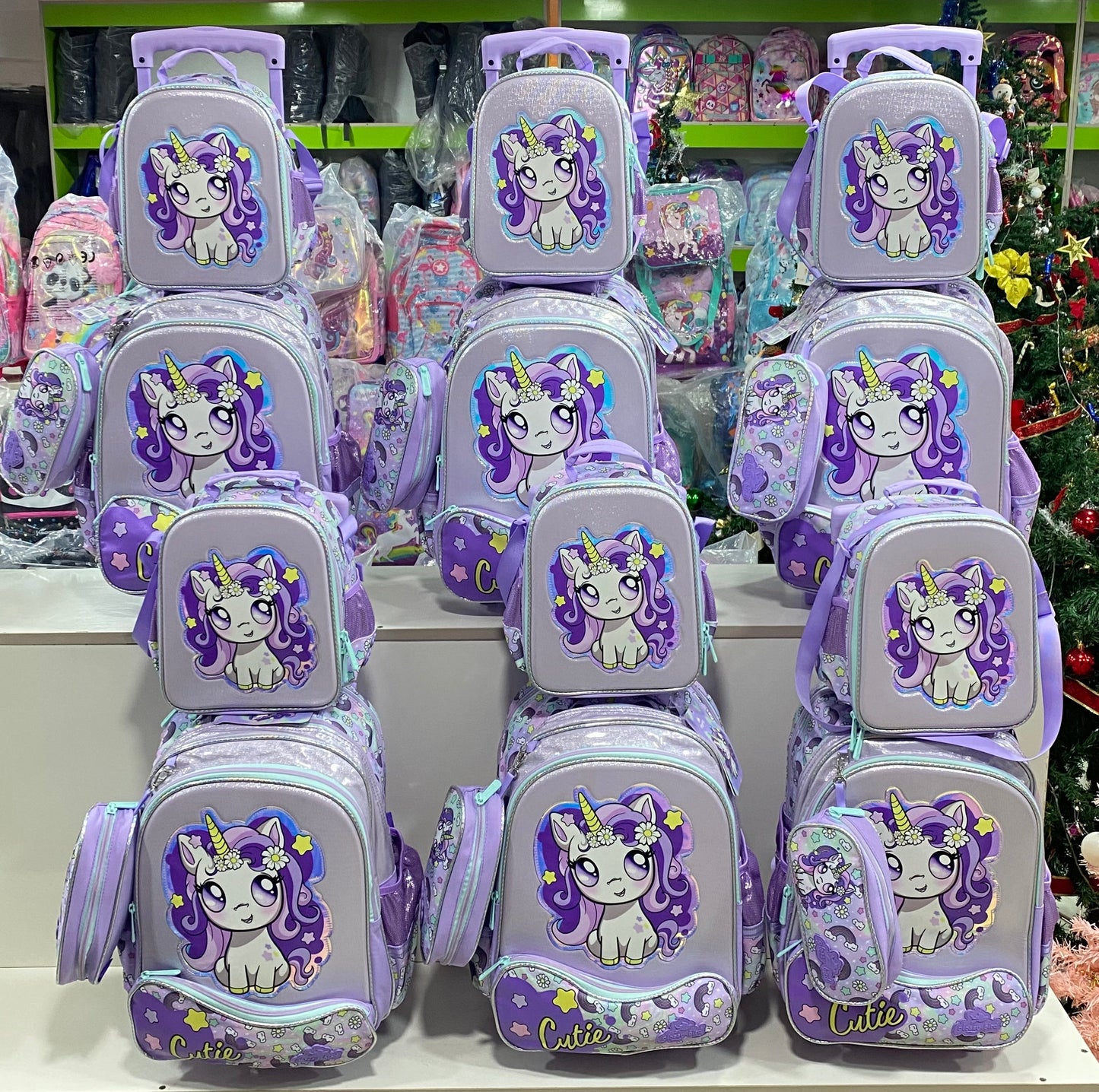 Glossy bird 17 inches 3in1 trolley set