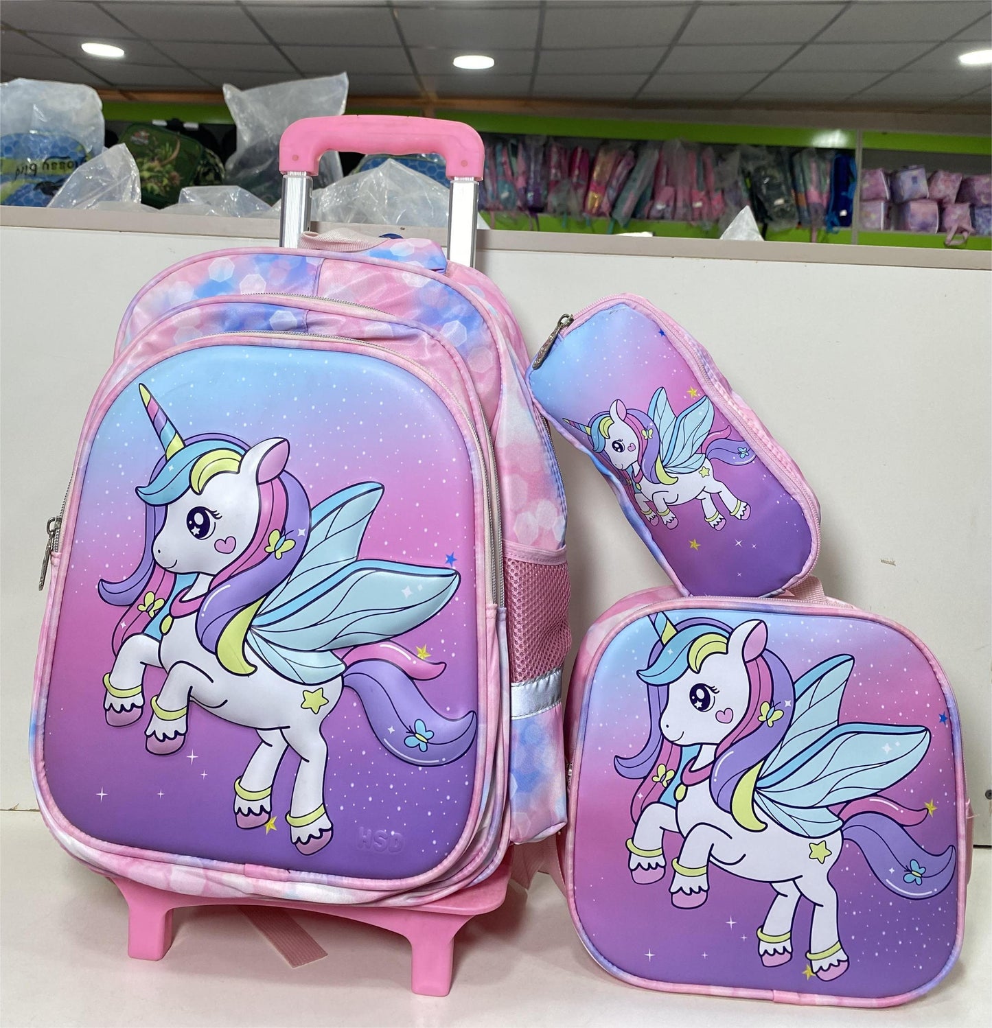 16inches 3n1 HSD Trolley School Bag