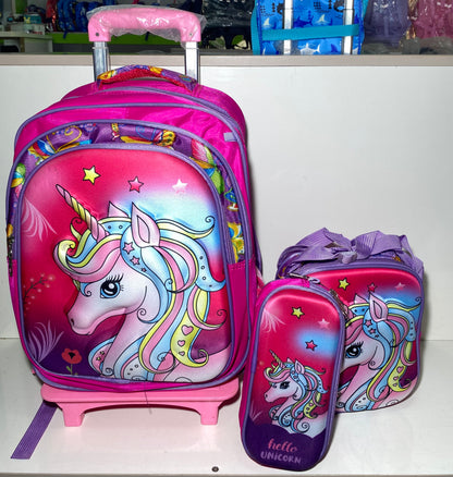 16Inches Boom Trolley School Bag