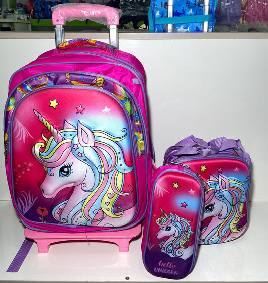 16Inches Boom Trolley School Bag