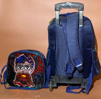 16inches HSD Scales Trolley School Bag