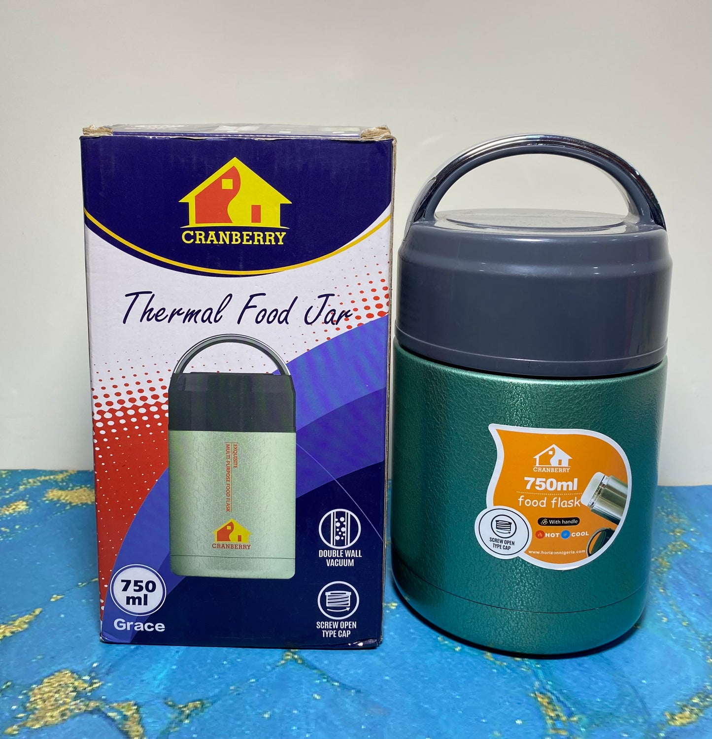 750ml Cranberryfood flask