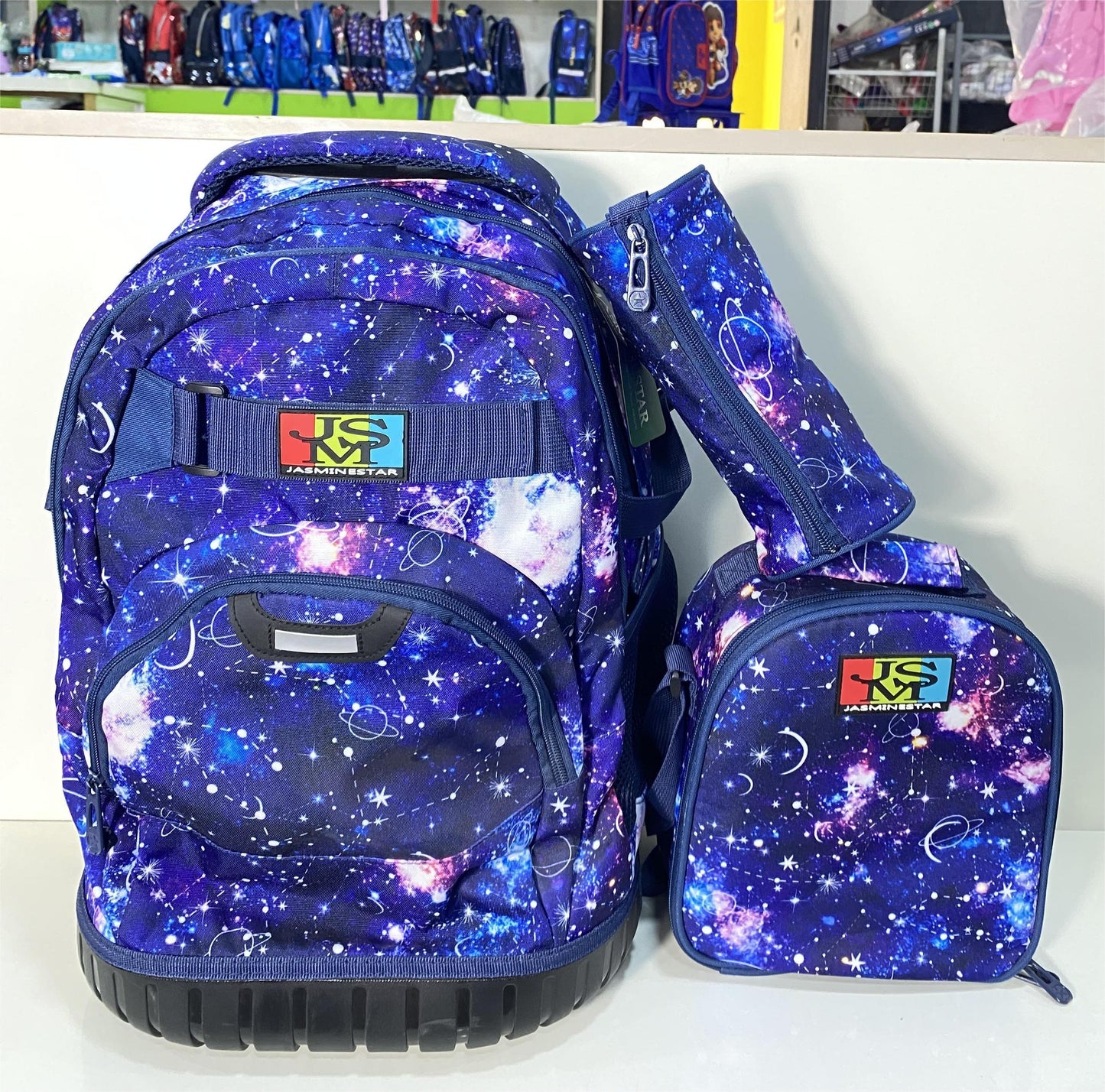 18.5inches 3in1 Jasmine Star Trolley School Bag