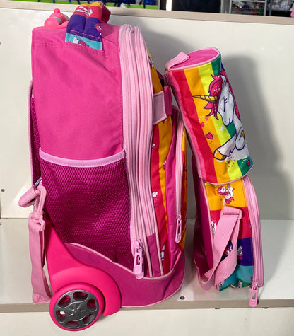 18inches 3in1 Jasmine Star Trolley School Bag