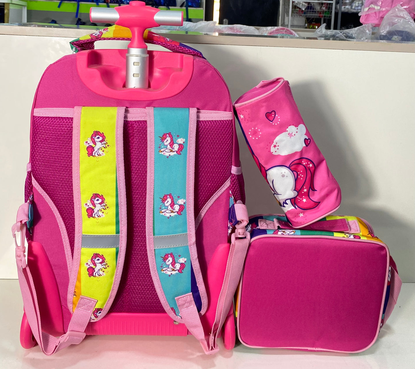 18inches 3in1 Jasmine Star Trolley School Bag