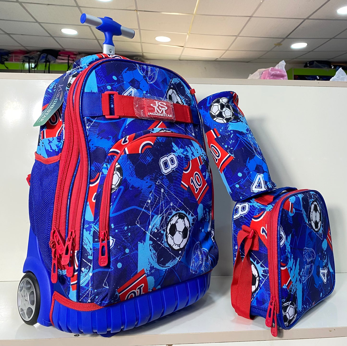 18inches 3in1 Jasmine Star Trolley School Bag