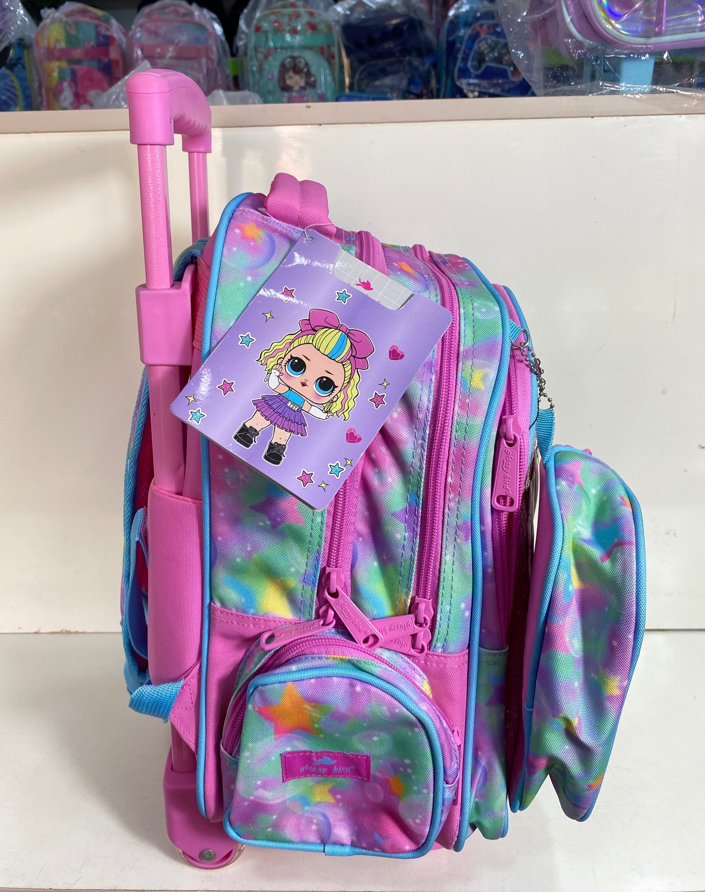Glossy bird 15 inches 2in1 trolley set