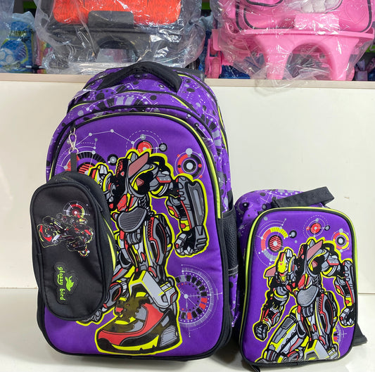 Glossy bird 18 inches 3in1 trolley set