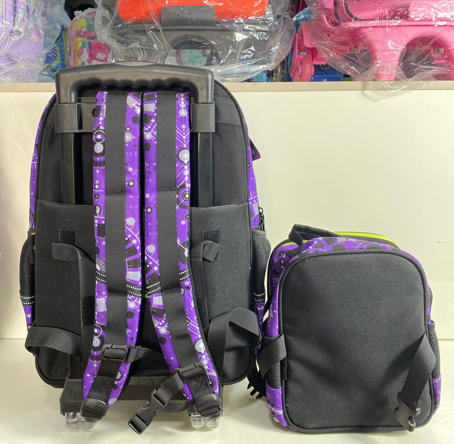 Glossy bird 18 inches 3in1 trolley set