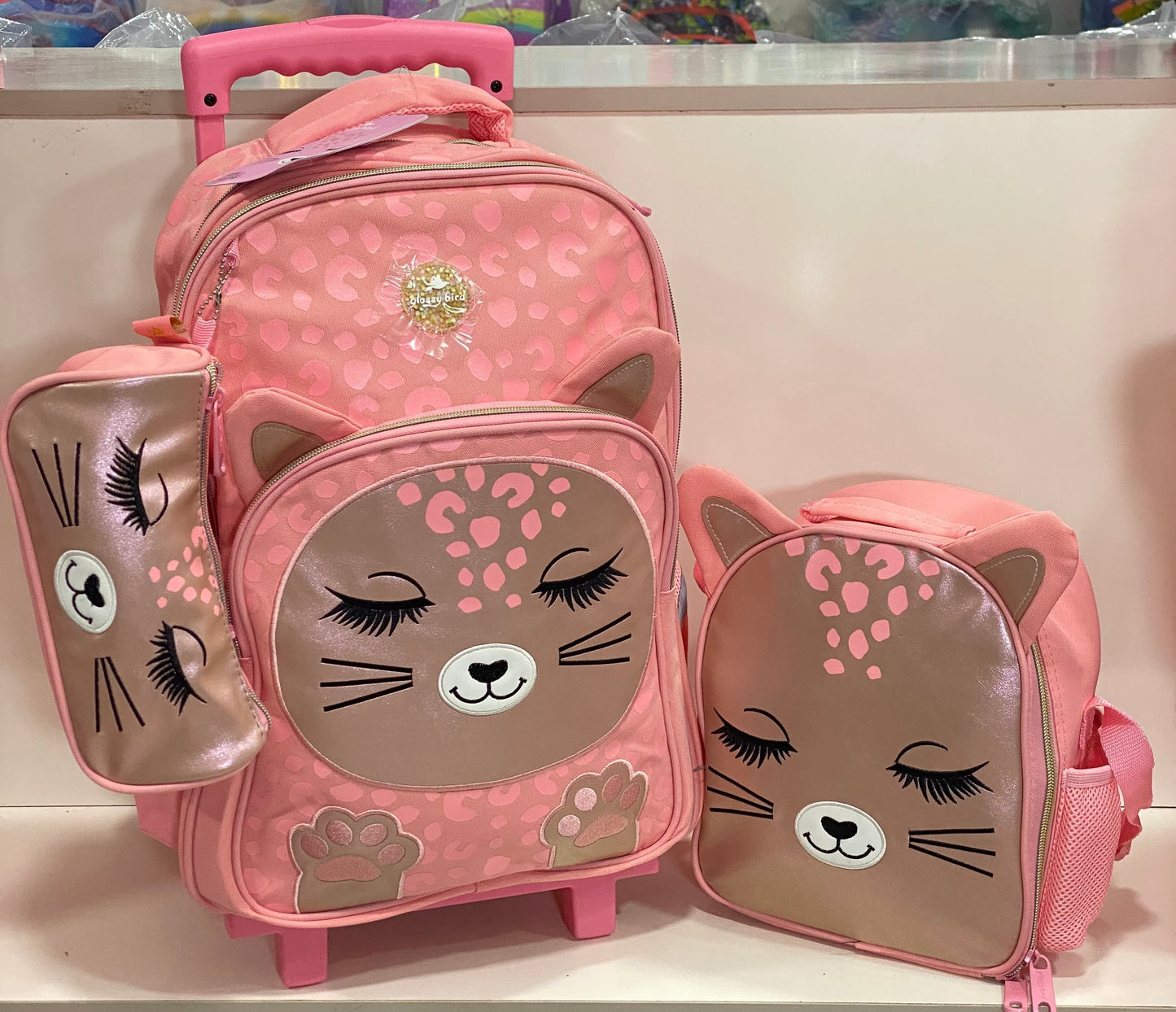 Glossy bird 17 inches trolley Bag