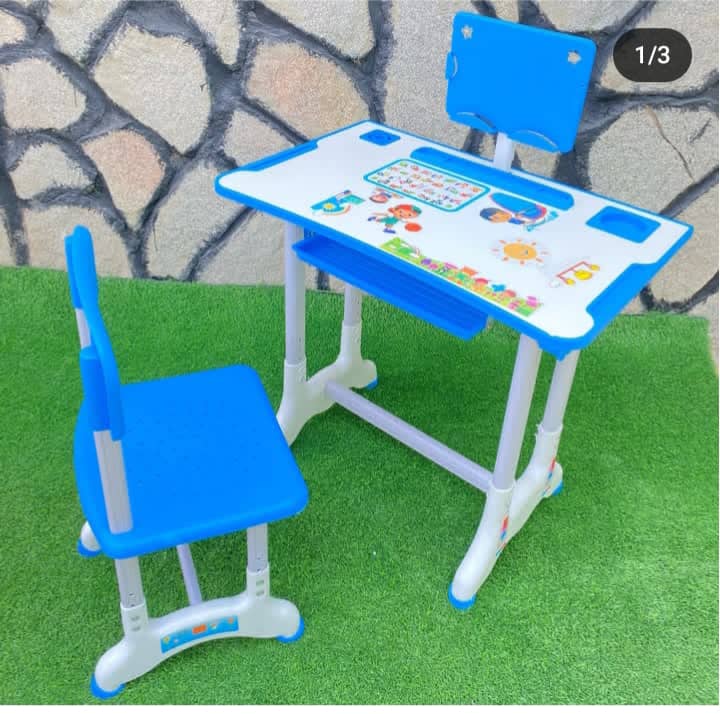 Adjustable table and chair set