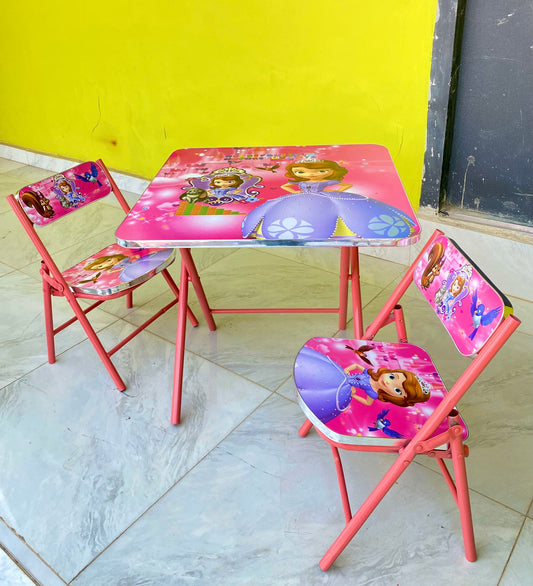 Toddler Foldable table and chairs set