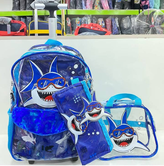 16inches 3in1 Transparent jasmine trolley set