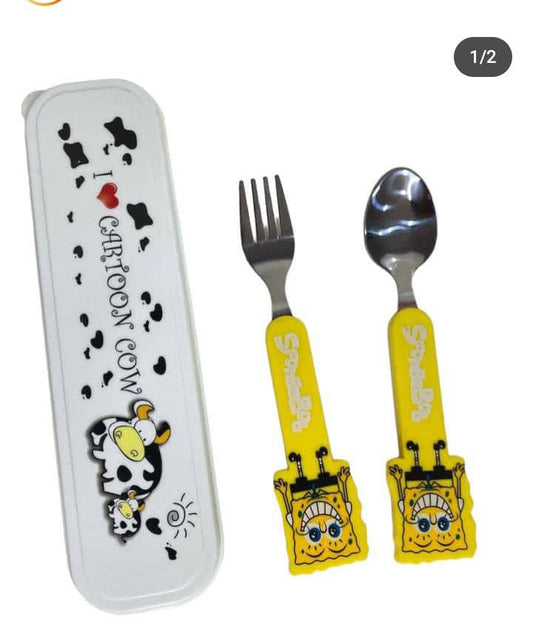 2in1 kiddies cutlery set