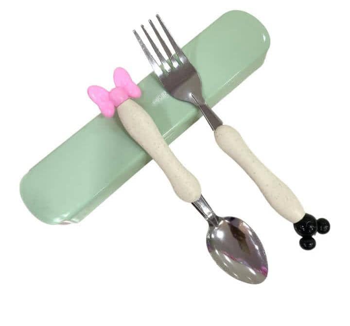 2in1 kiddies cutlery set