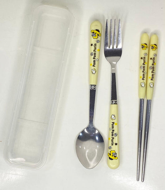 Spoon fork and chopsticks cutlery set