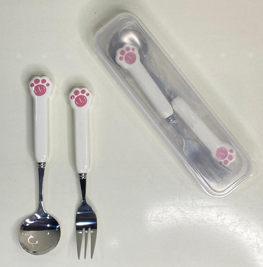 Spoon fork and chopsticks cutlery set