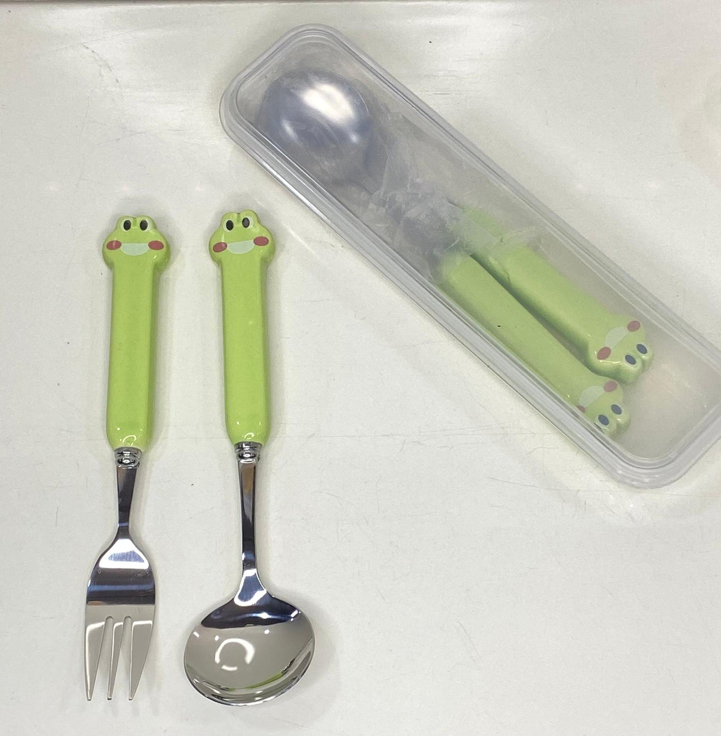 Spoon fork and chopsticks cutlery set