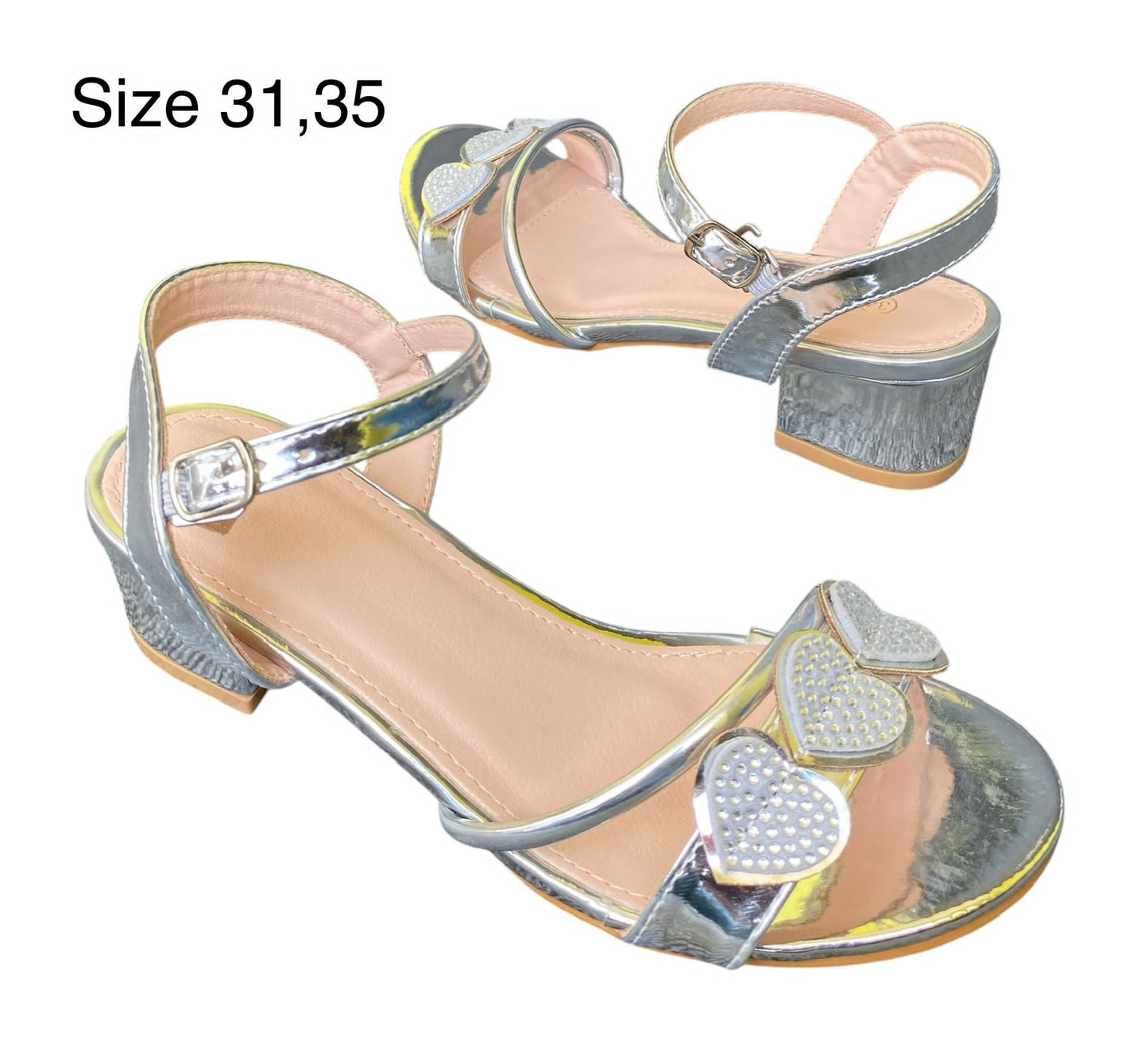 PRINCESS luxury low heels sandals